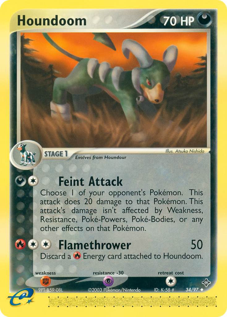 EX Dragon Houndoom #34/97